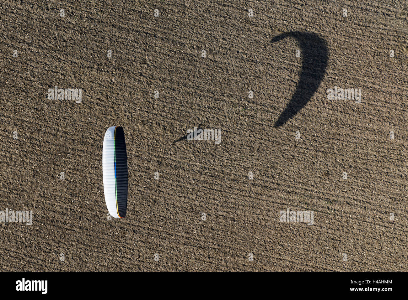 Gleitschirm, Paragliding, Luftbild, Abendstimmung, Algodonales, sport, Andalusien, Provinz Cadiz, Spanien Stockfoto