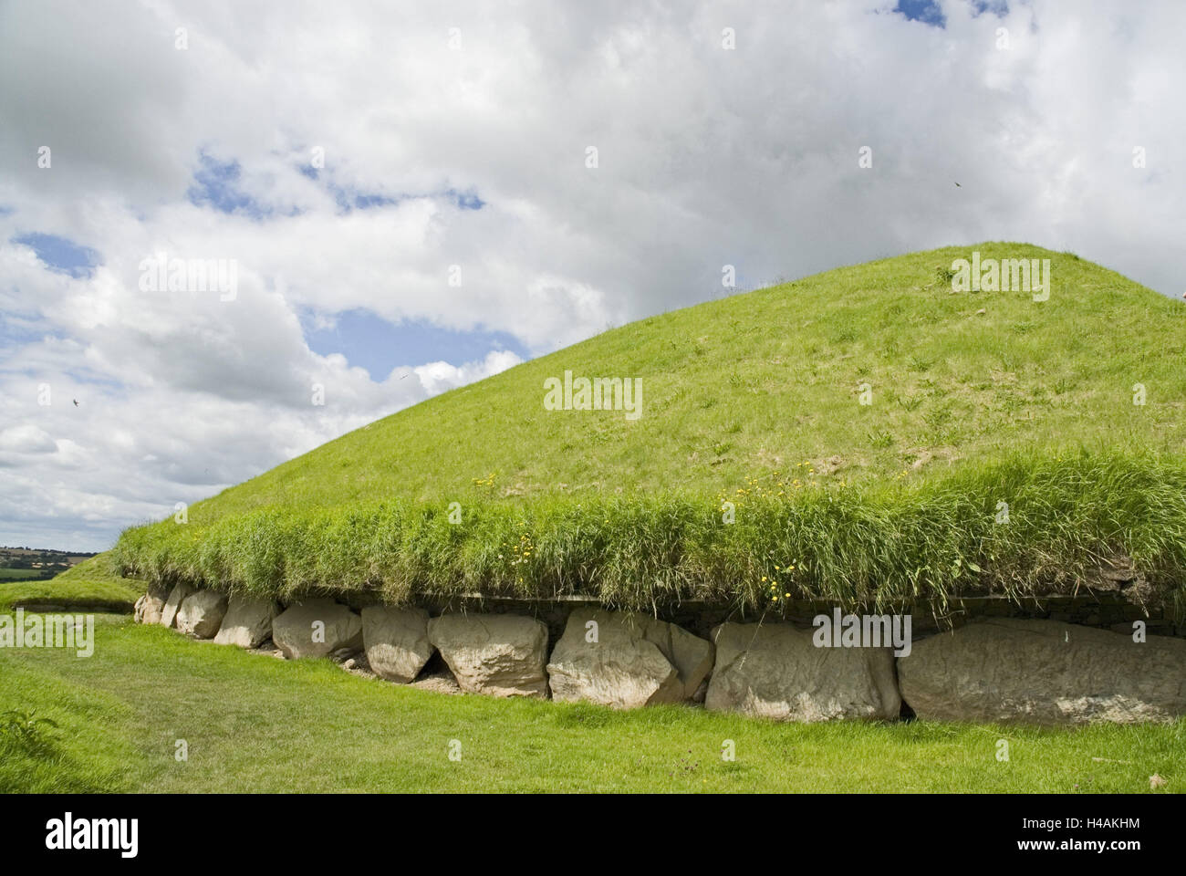 Irland, Newgrange, Leinster, Meath, Knowth, megalithische Anlage, Stockfoto
