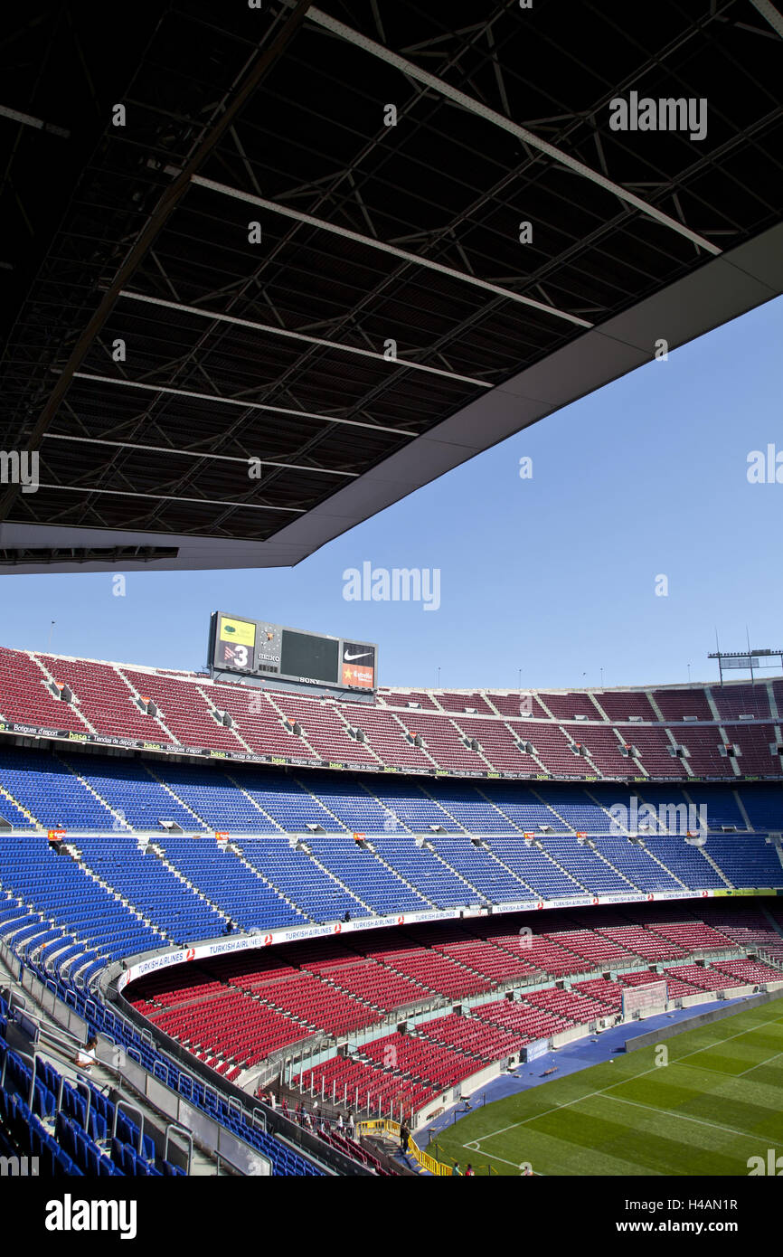 Camp Nou-Stadion, Barcelona, Spanien, Europa steht, Stockfoto