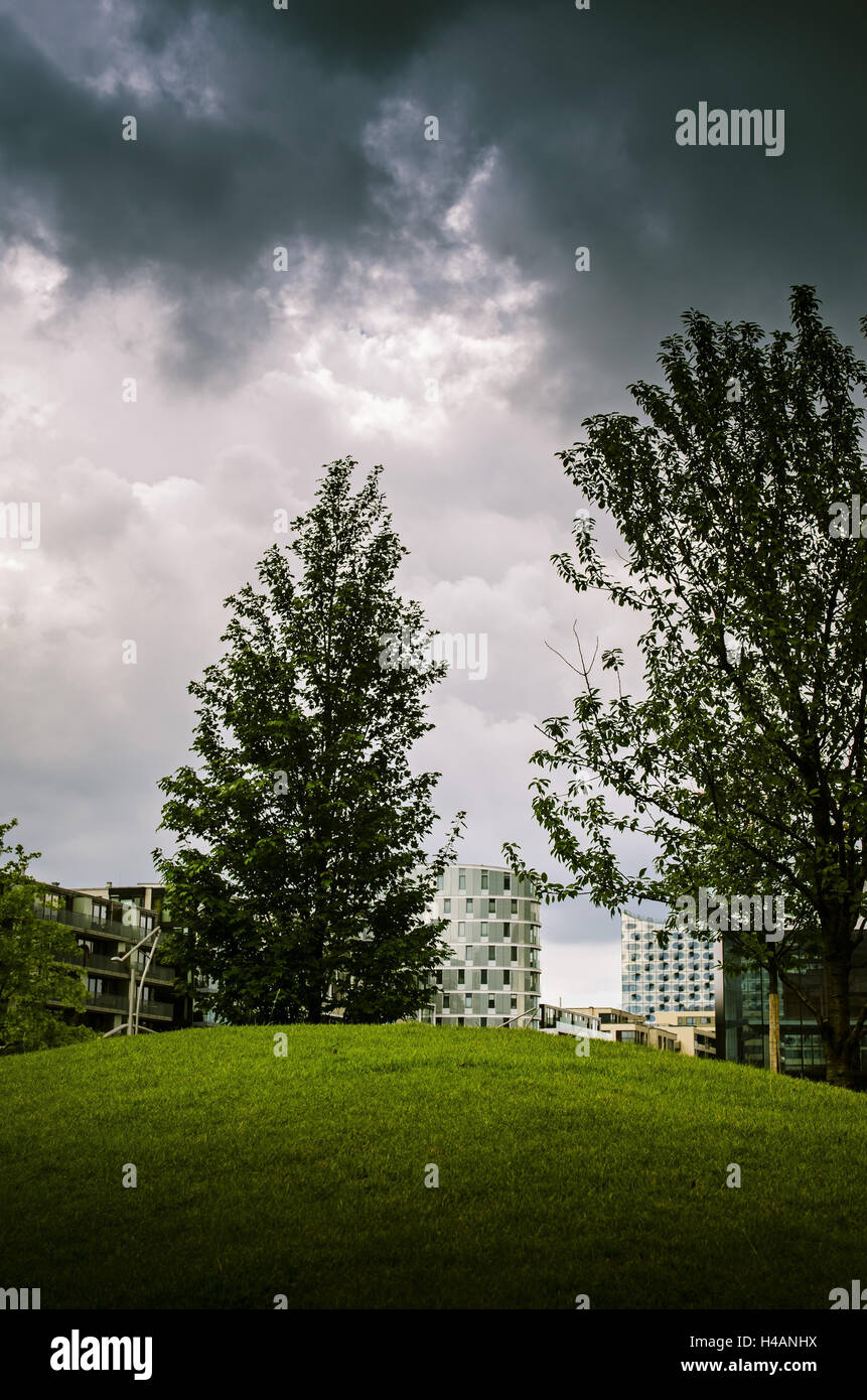 Deutschland, Hamburg, Hafencity, Sandtorpark, Stockfoto