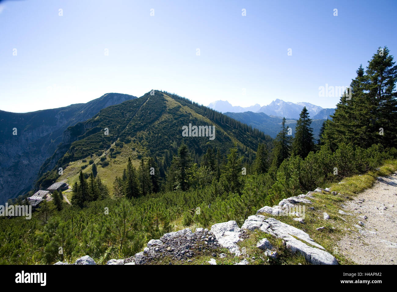 Bayern, Berchtesgadener Land, Blick auf die Predigt-Stuhl, Stockfoto