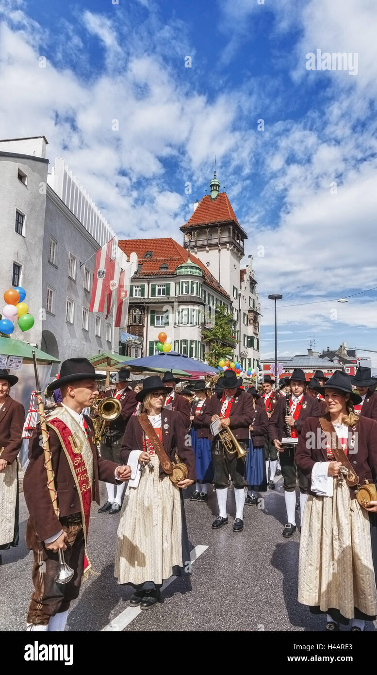 Österreich, Tirol, Almabtrieb und Stadt fest in Kufstein Stockfoto