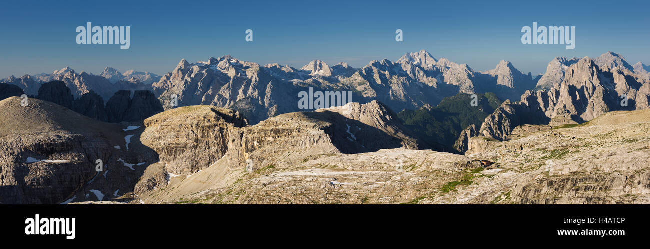 Cimon del Froppa, Monte Antelao, Sorapiss, South Tyrol, Veneto, den Dolomiten, Italien Stockfoto