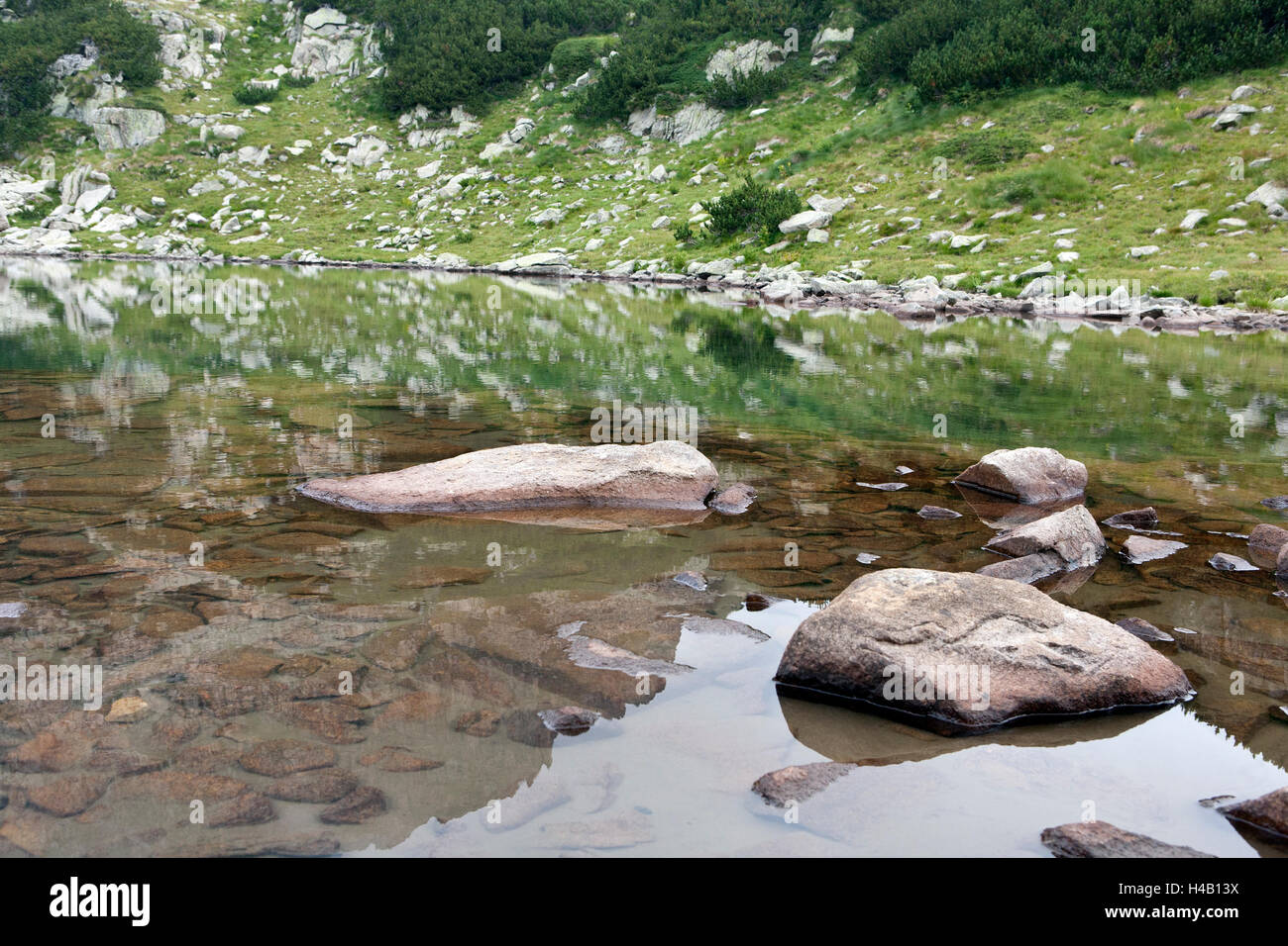 Bergsee in World Heritage Site Nationalpark Pirin Bulgarien Stockfoto