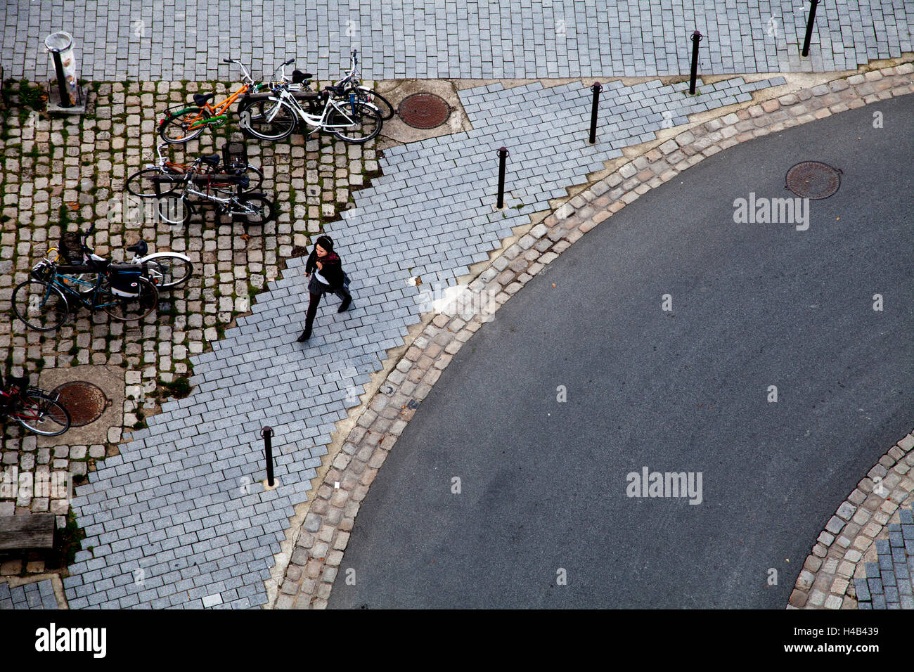 Straßenansicht in Nantes, Frankreich Stockfoto