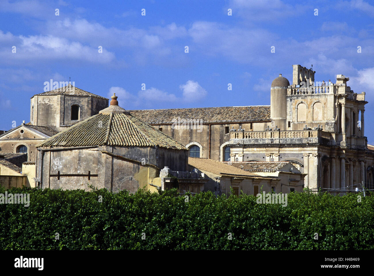 Italien, Sizilien, Noto, Chiesa di San Carlo Borromeo, Stockfoto