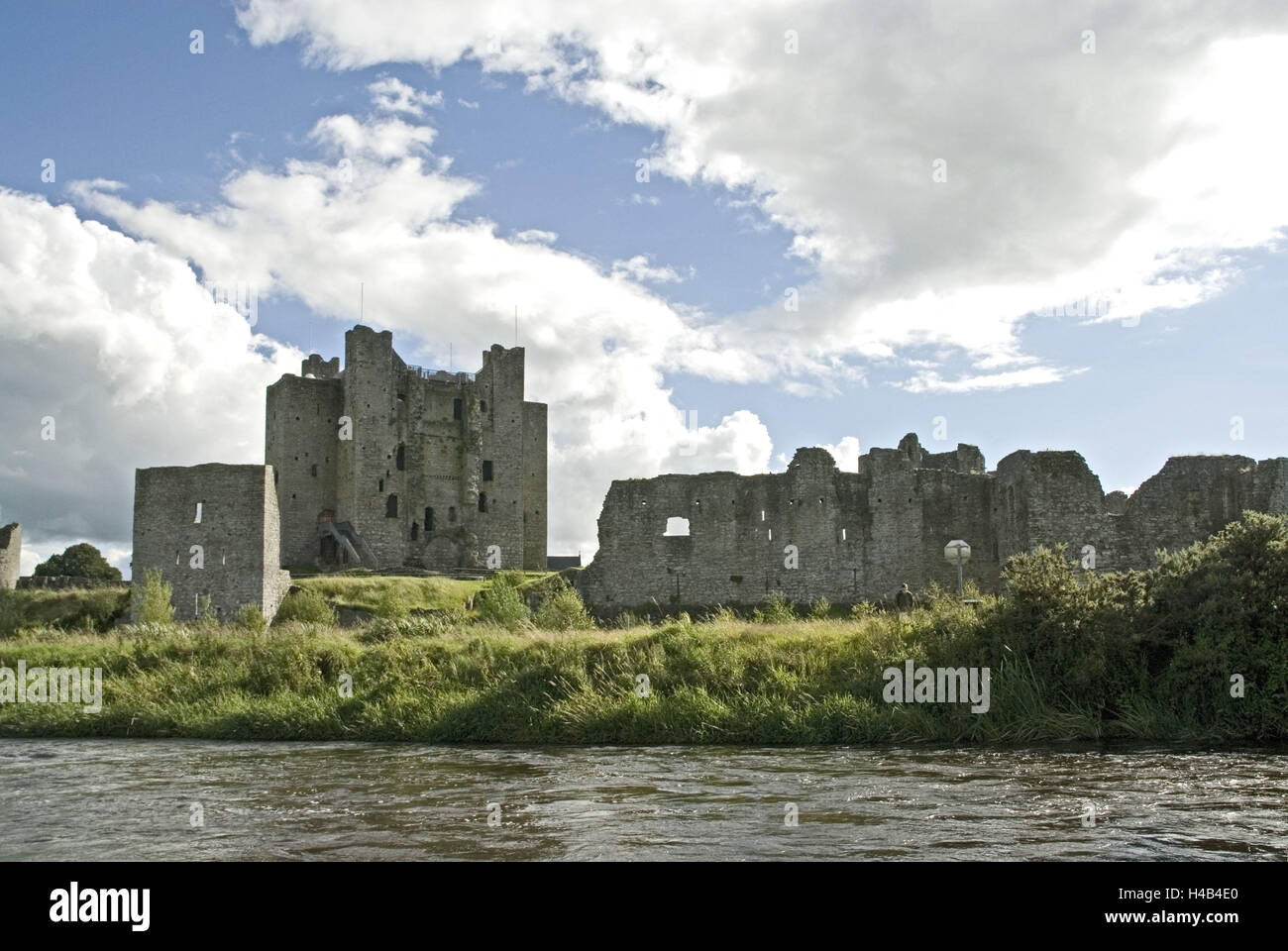 Irland, Leinster, Meath, Trim Castle, Fluss Boyne Stockfoto