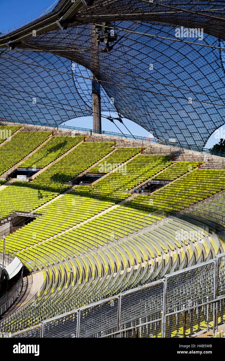 Olympiastadion, München, Deutschland, Europa, Stockfoto