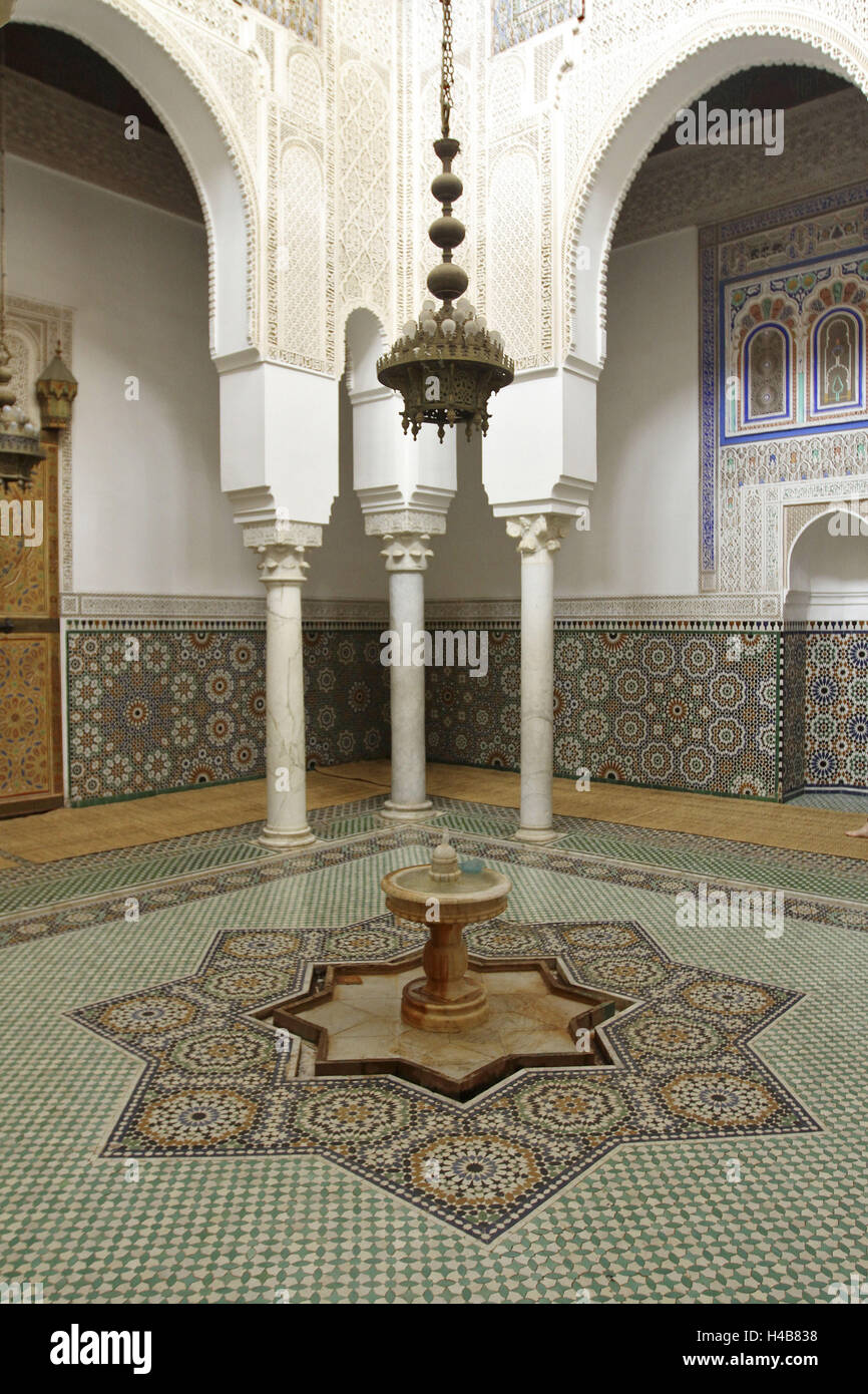 Afrika, Marokko, Meknes, Mausoleum des Moulay Ismail, Stockfoto