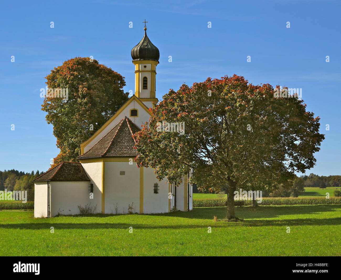 Deutschland, Oberbayern, Raisting Stockfoto