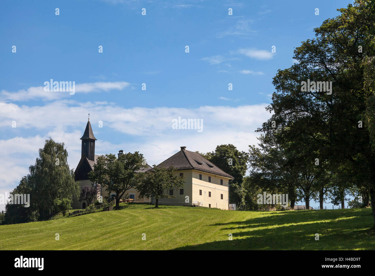 Kleine Hütte auf den Buckel Wiesen Stockfoto