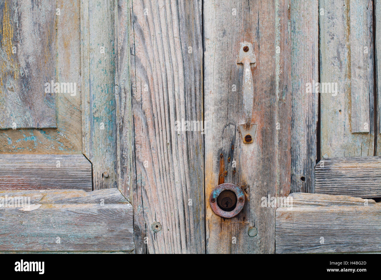 alte Holztür Stockfoto