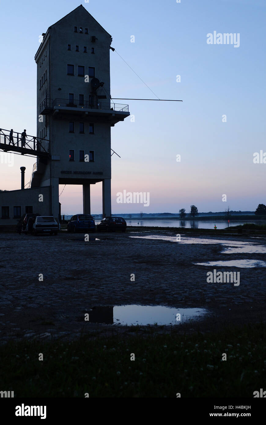 Brutto-Neuendorf an der Oder, Hafen, Stockfoto