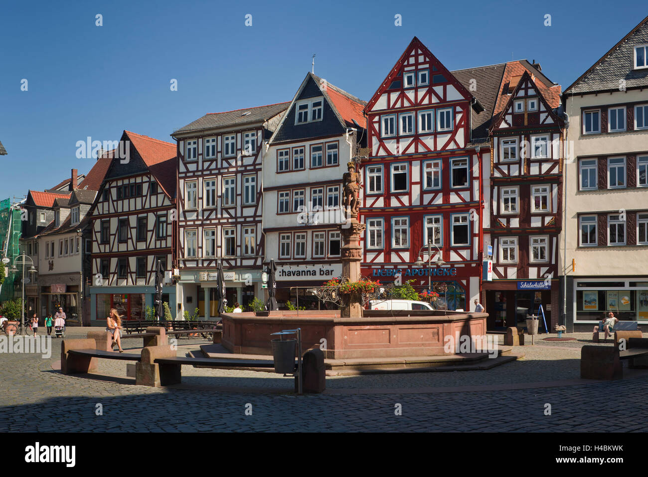 Deutschland, Hessen, Butzbach, Marktplatz, Stockfoto