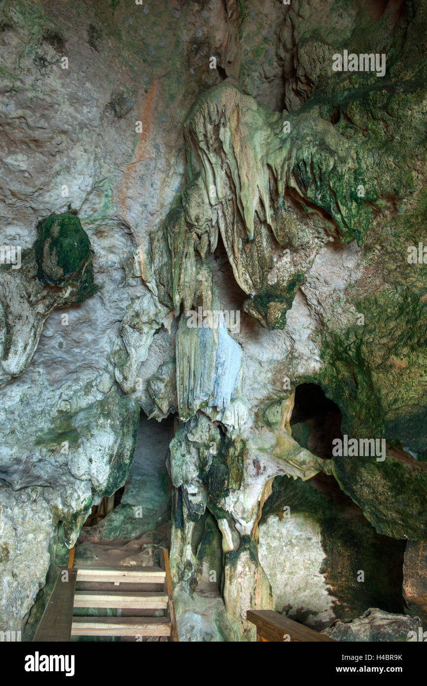 Der Dominikanischen Republik, im Osten, Sabana De La Mar, Nationalpark Batch Haitises, Cueva arena Stockfoto