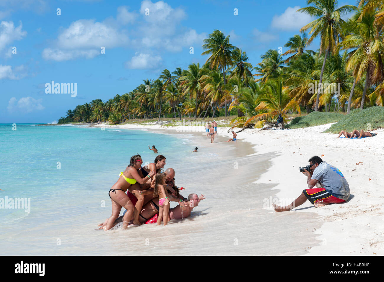 Der Dominikanischen Republik, im Osten, Bayahibe, Parque Nacional del Estnisch, Insel Saona Stockfoto