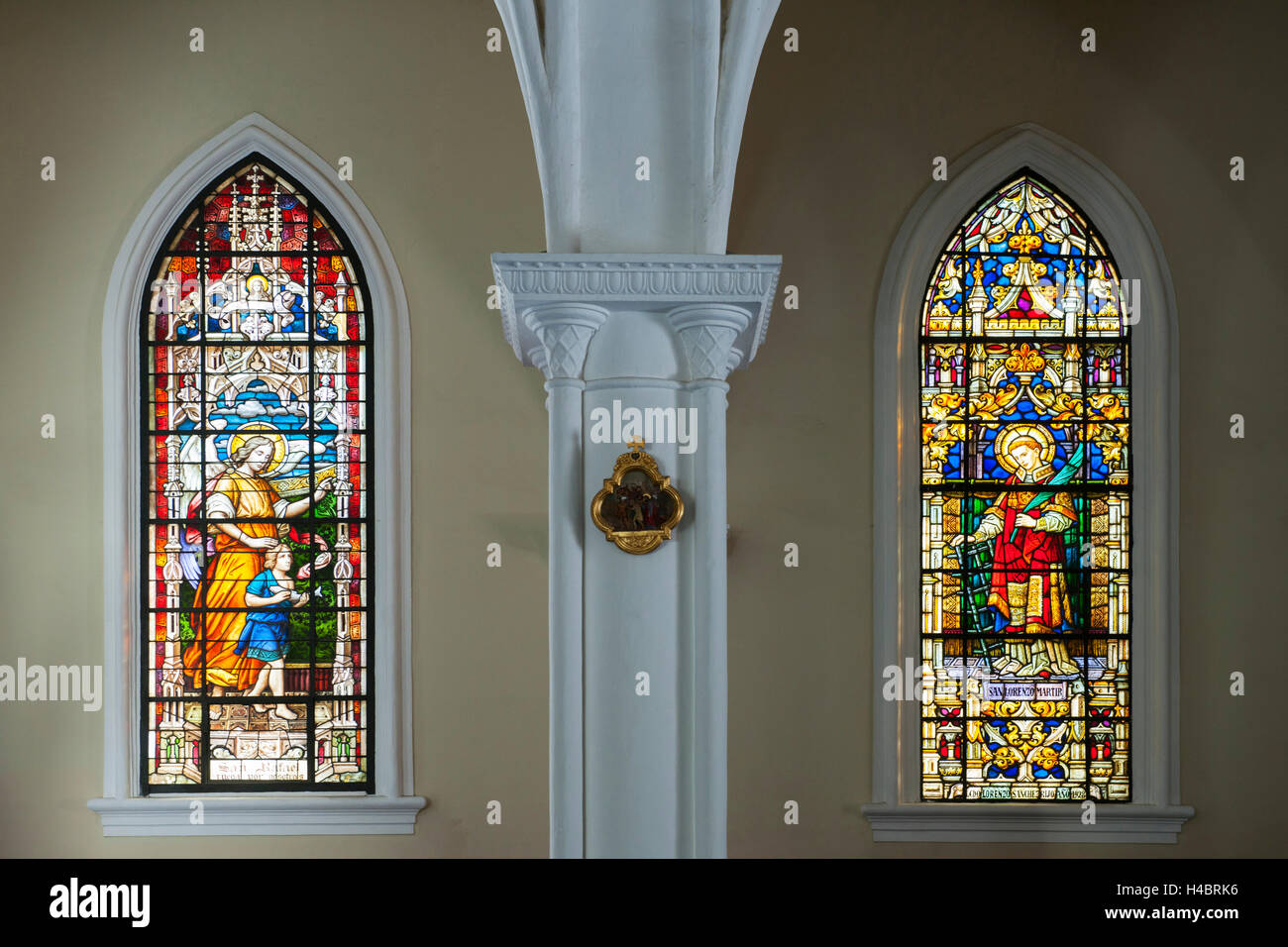 Der Dominikanischen Republik, der Osten, San Pedro de Macoris, neugotische Kirche San Pedro Apostol Stockfoto