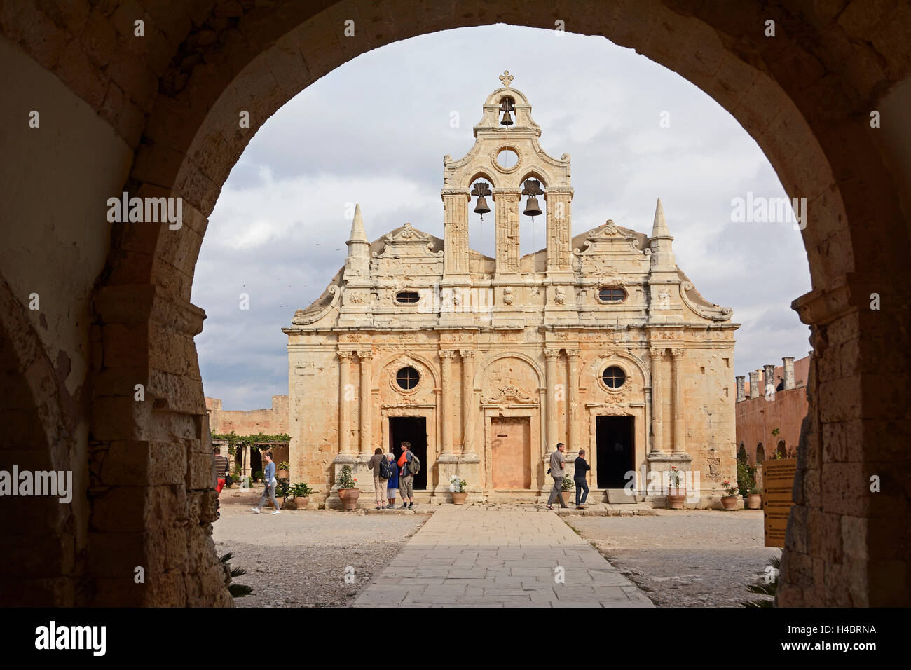 Kreta, Kirche von Arkadi Kloster Stockfoto
