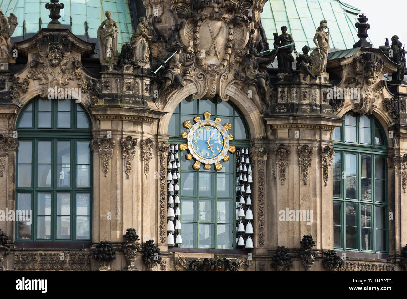 Dresden, Zwinger, Glockenspiel Pavillon Stockfoto