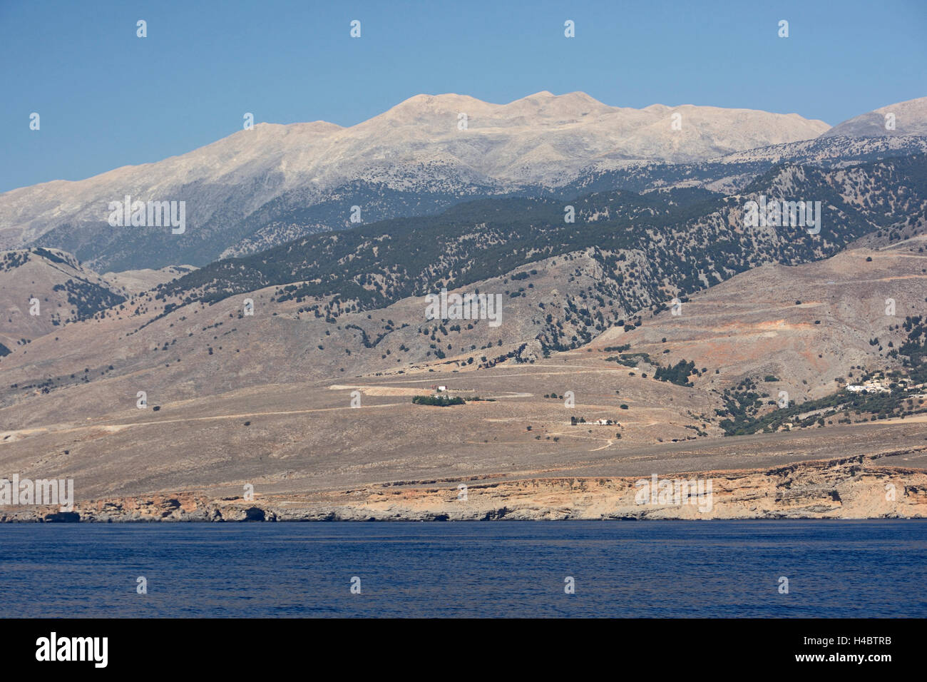 Kreta, Südküste und weißen Berge Stockfoto