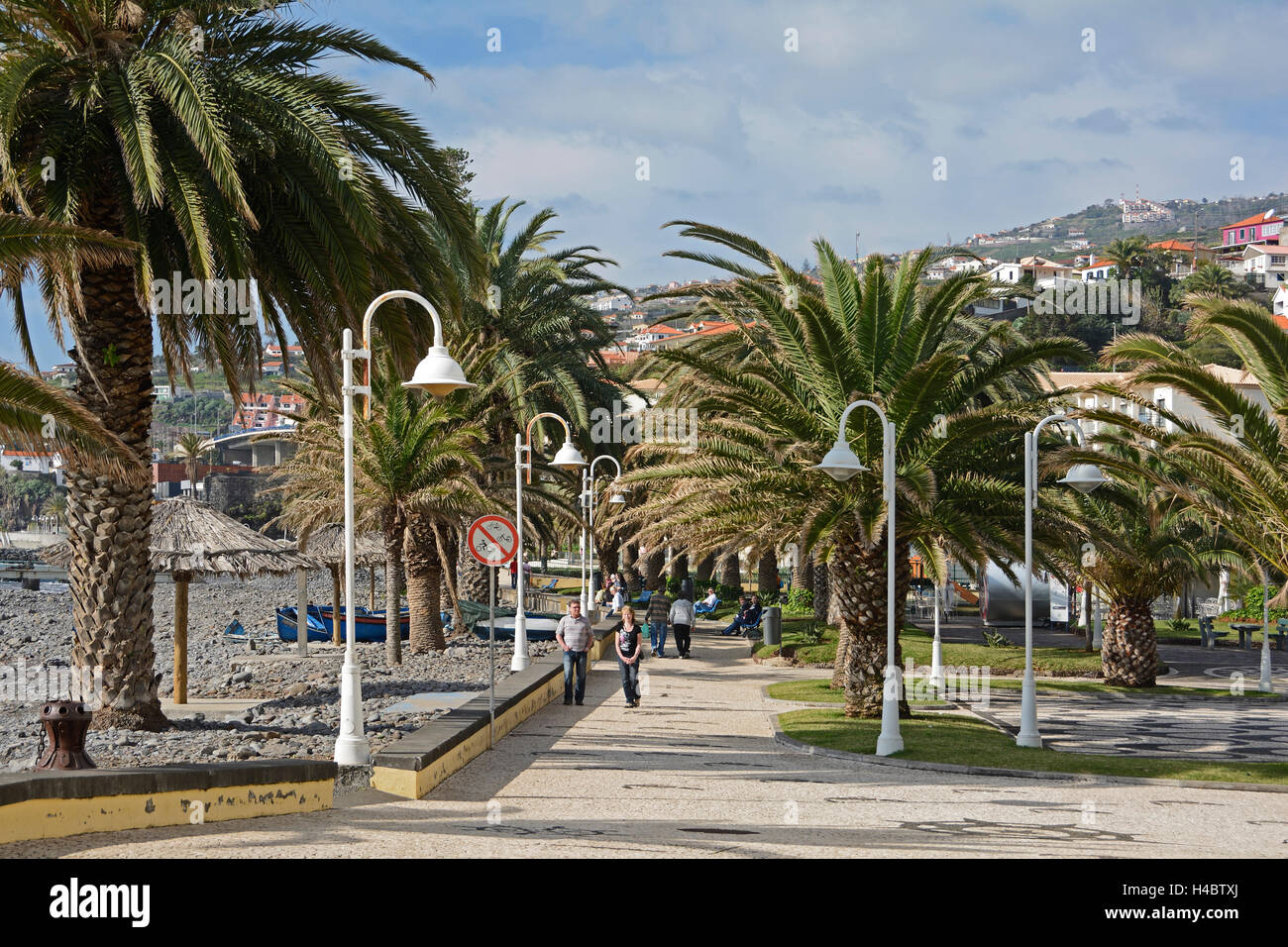 Madeira, Stadtbild von Santa Cruz Stockfoto