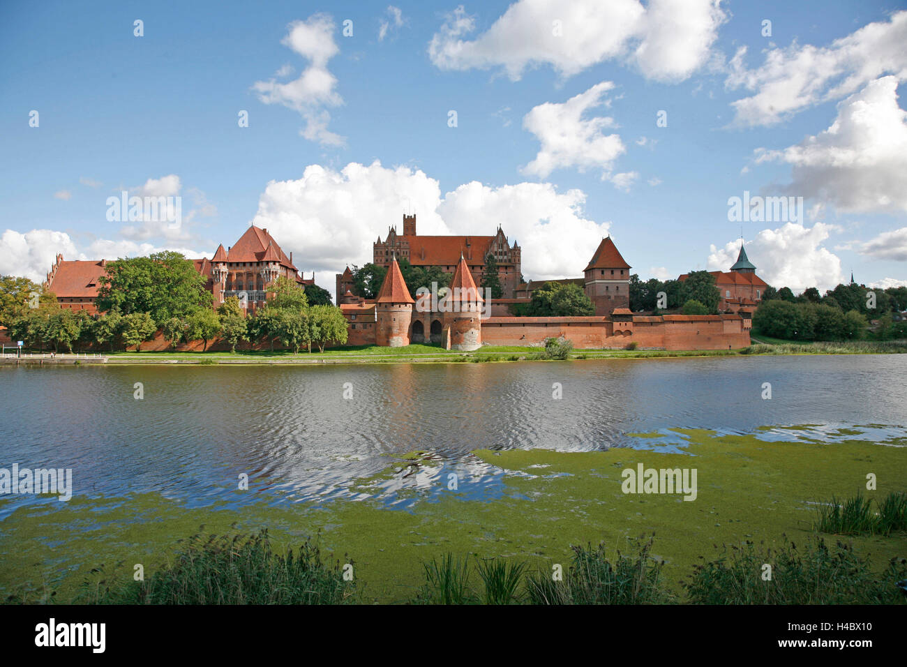 Polen, Pommern, Malborski, Marienburg, Marienburg, Nogat Stockfoto