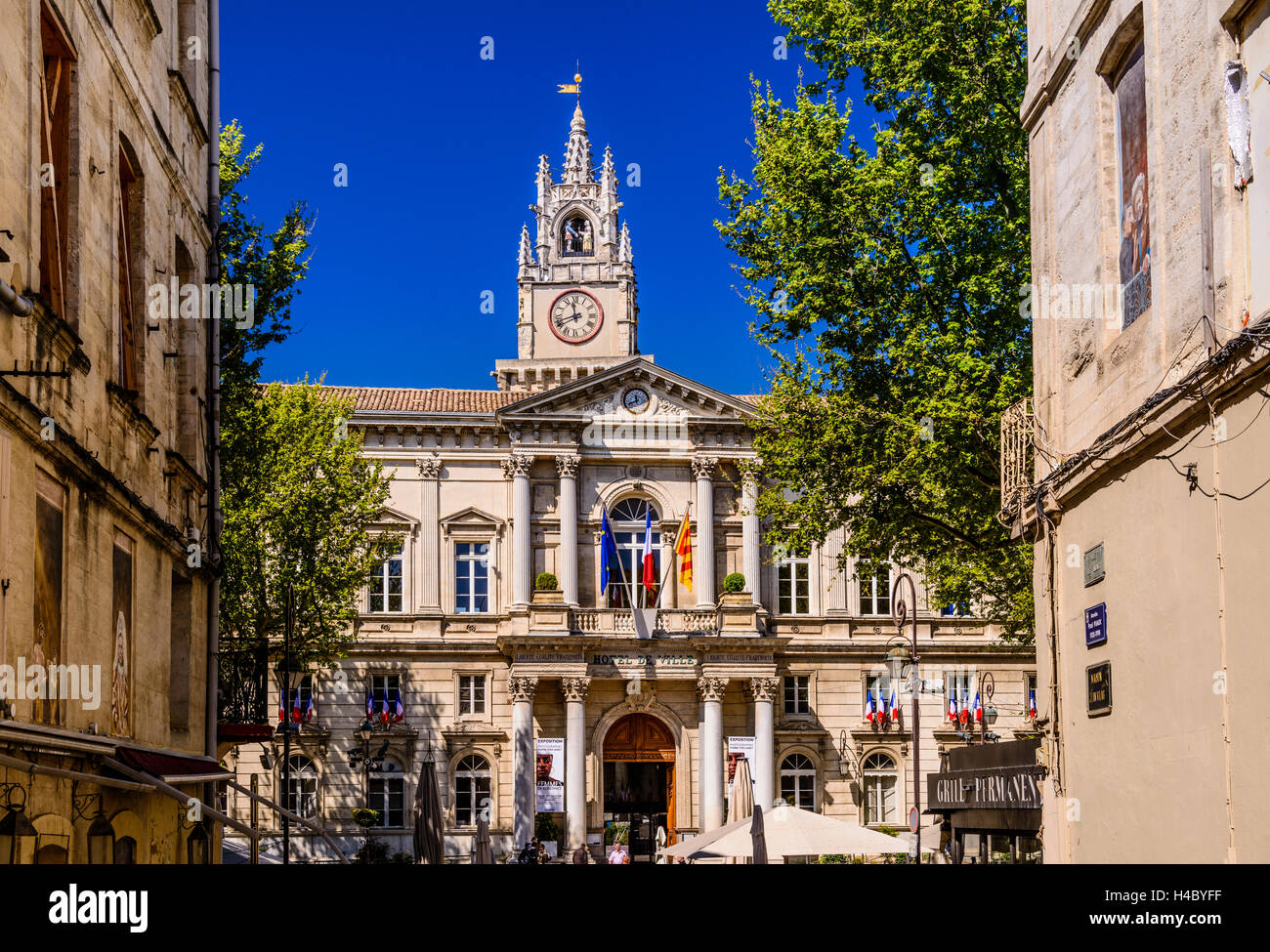 Frankreich, Provence, Vaucluse, Avignon, Place de l ' Horloge, Rathaus Stockfoto