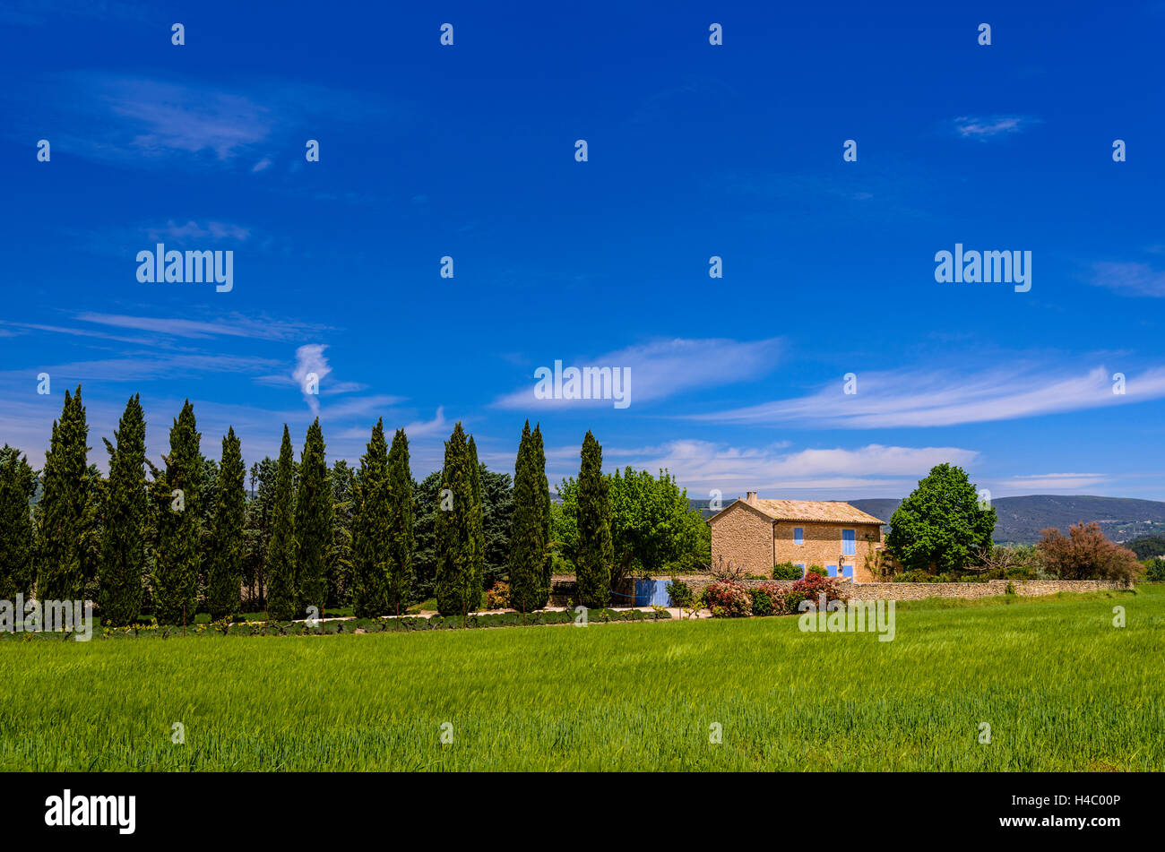 Frankreich, Provence, Vaucluse, Roussillon, Mas, Landhaus Stockfoto