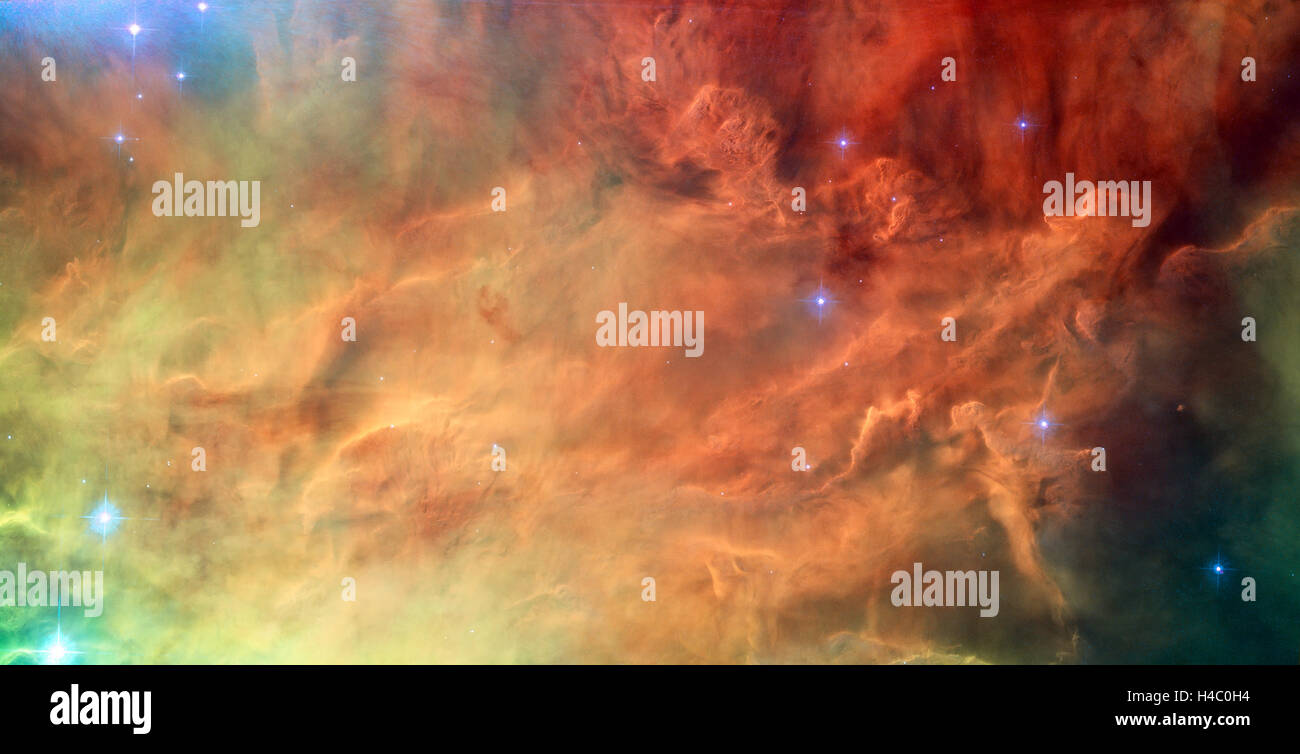 Lagune-Nebel, Messier 8 im Sternbild Schütze. Stockfoto