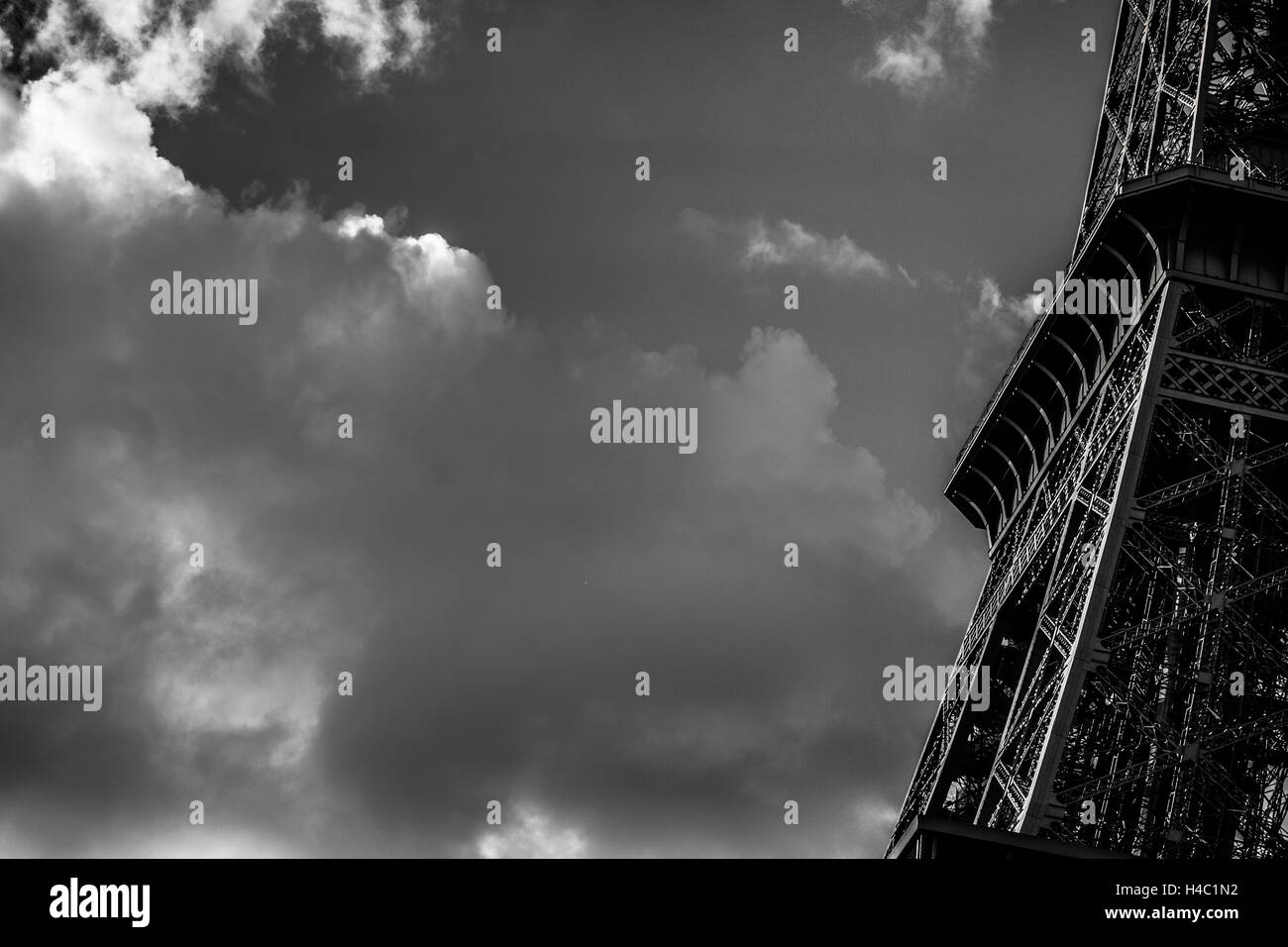 Detail der Eiffelturm in Paris, La Tour Eiffel, Frankreich Stockfoto
