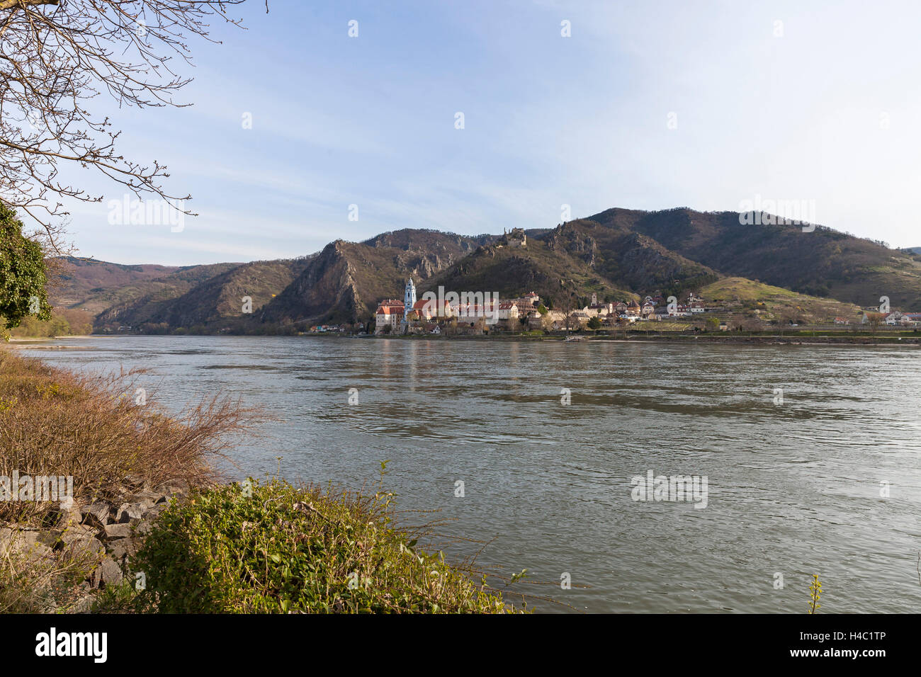 Dürnstein an der Donau, Wachau, Niederösterreich, Österreich, Europa Stockfoto