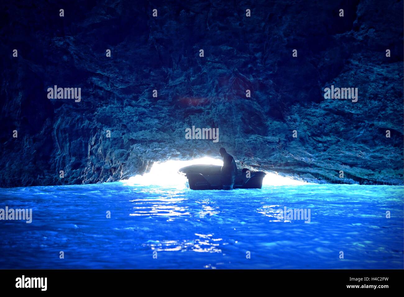 Kastellorizo (Meis) Insel Griechenland die Blaue Grotte Stockfoto