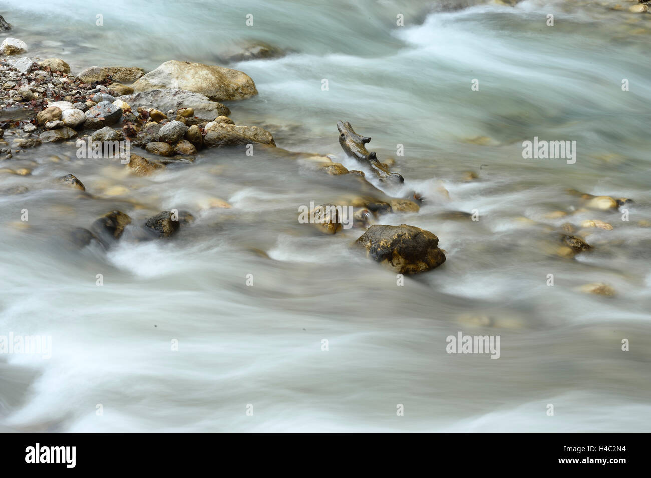 Partnachklamm, Wanderweg, Herbst Stockfoto