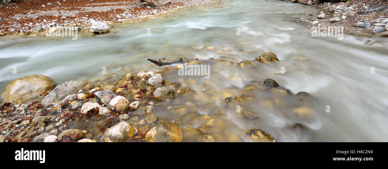 Partnachklamm, Wanderweg, Herbst Stockfoto