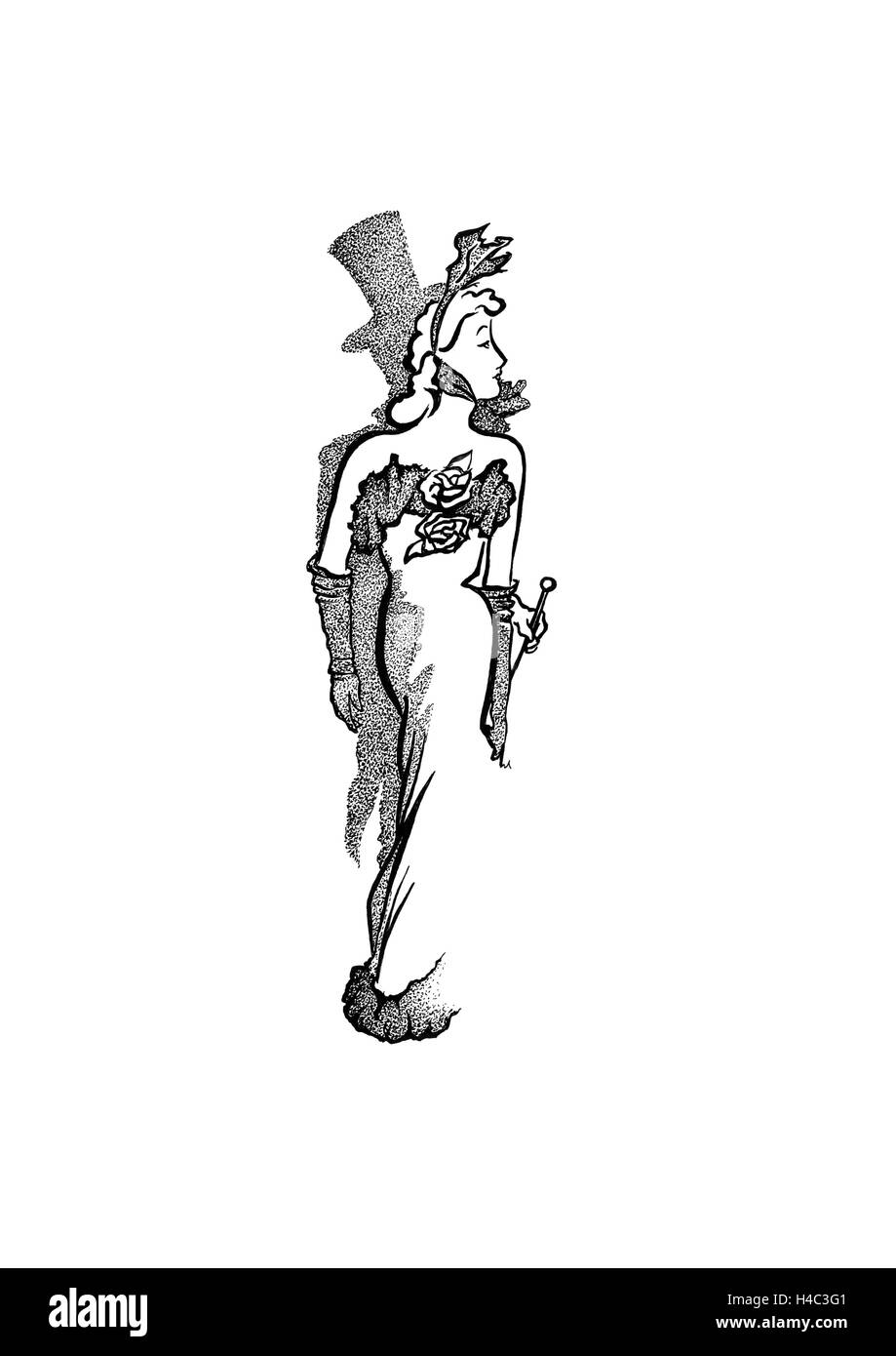 Elitäre paar in Abendgarderobe Stockfoto