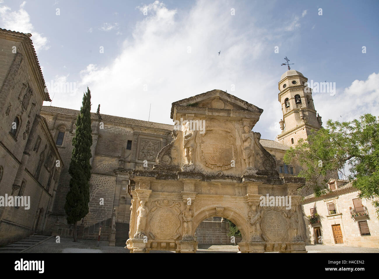 Kathedrale von Baeza, Jaen, Andalusien, Spanien Stockfoto