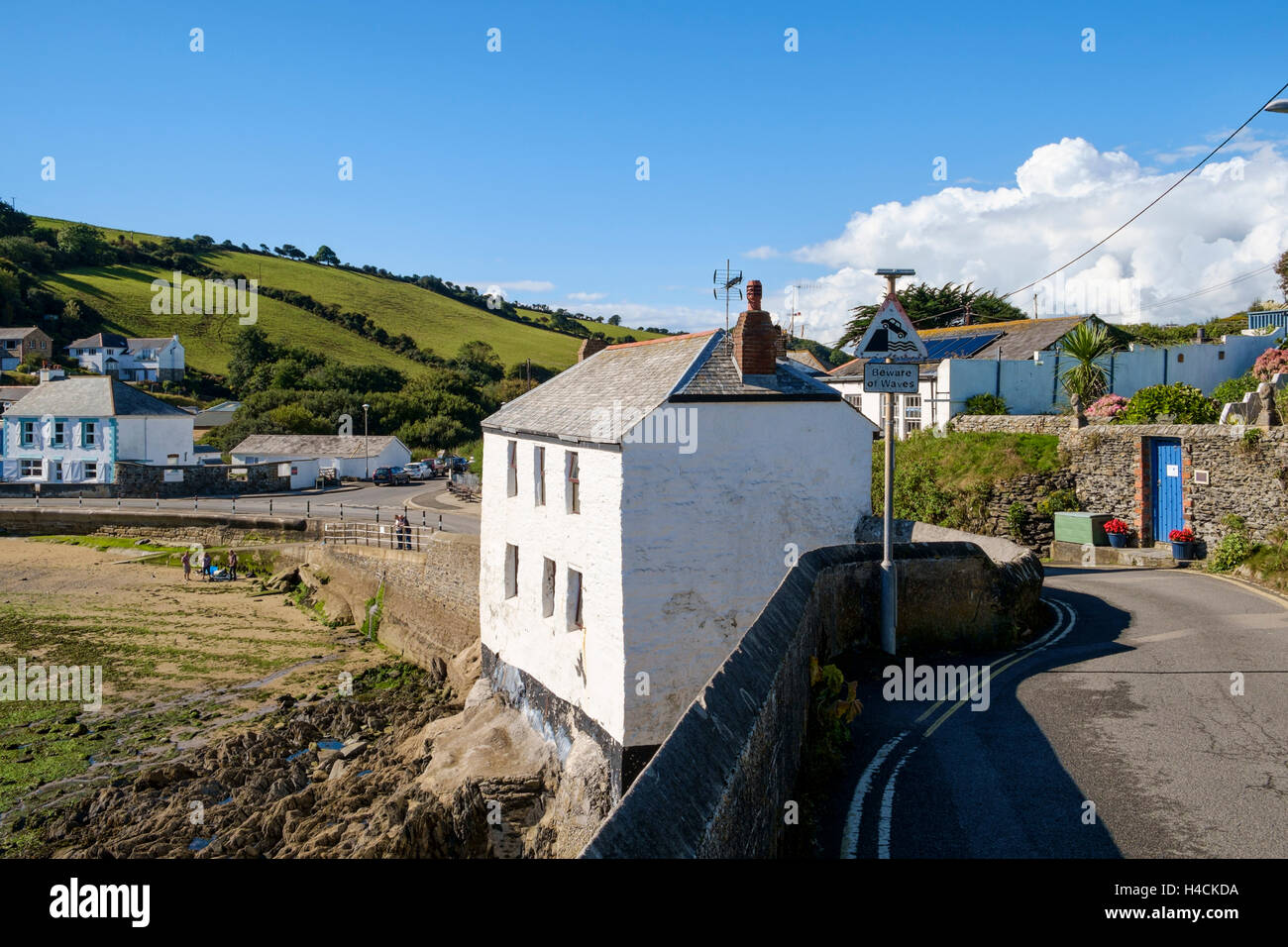 Portmellon Dorf, Cornwall, England, Großbritannien Stockfoto