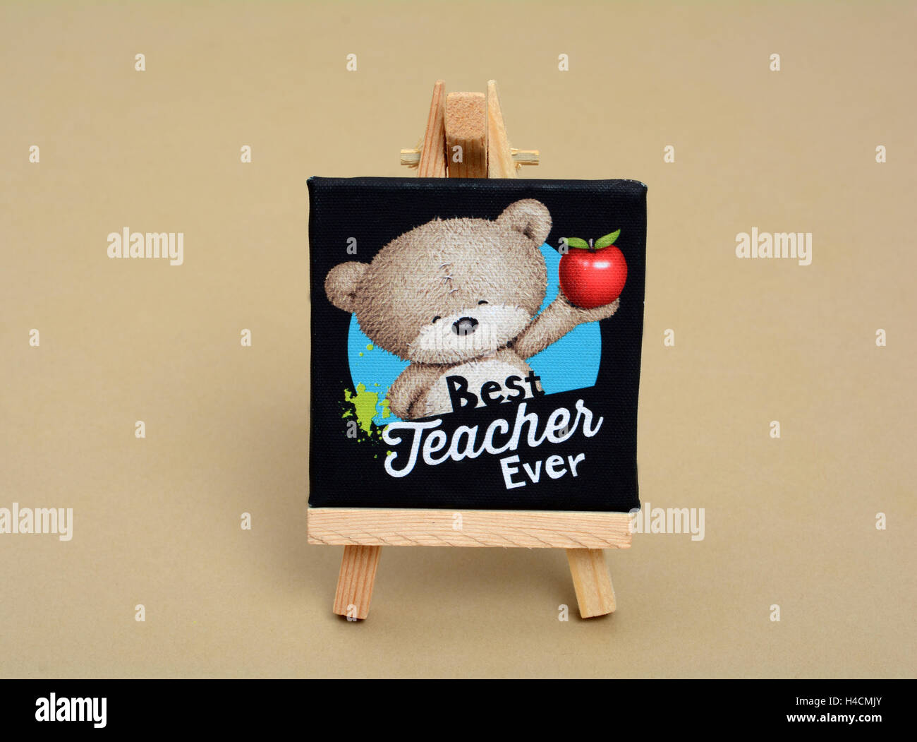 Beste Lehrer aller Zeiten - glückliche Lehrer Tag Konzept an Tafel. Stockfoto