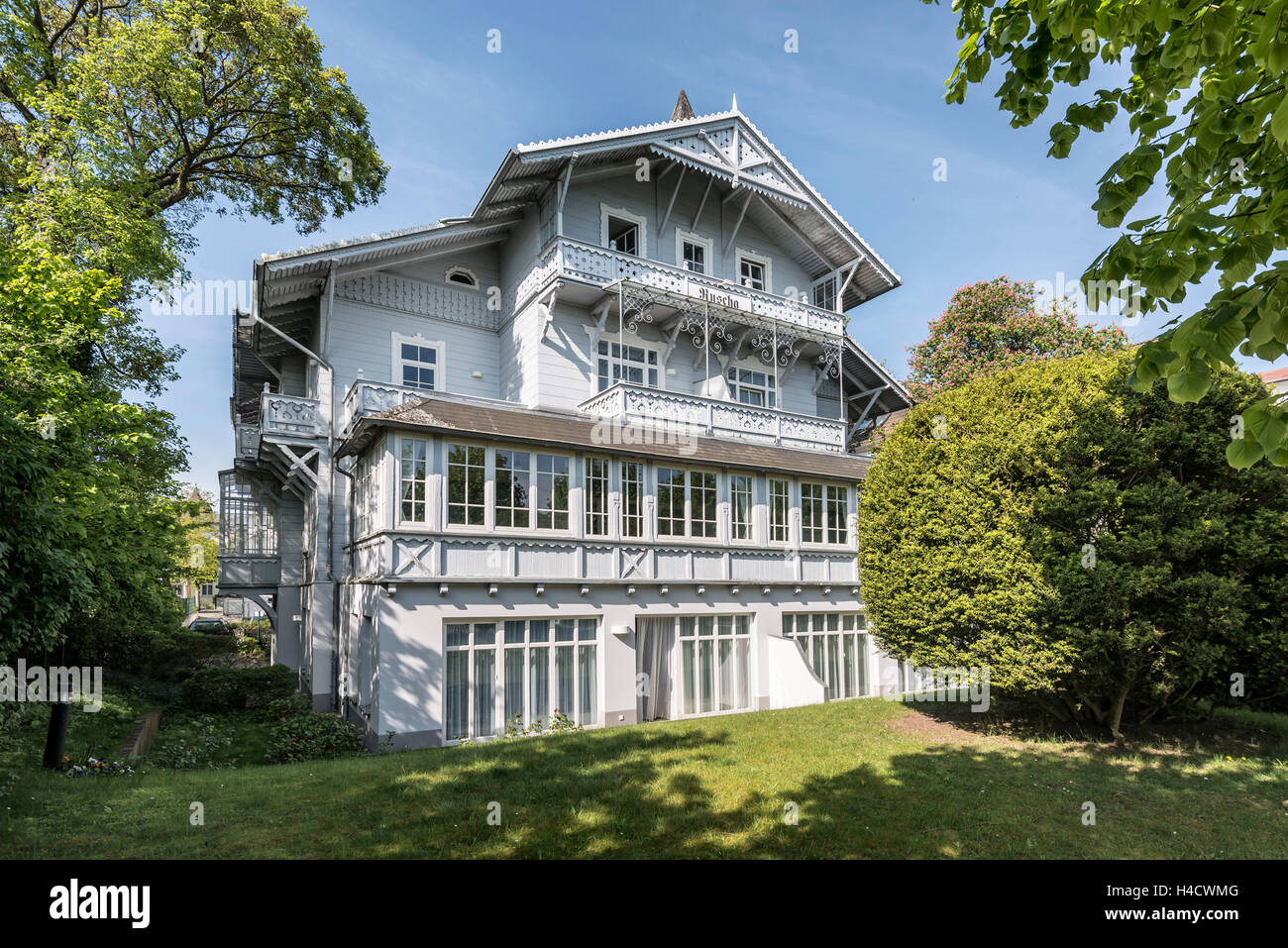 Binz, Mecklenburg-West Pomerania, Deutschland, Haus im Stil der Bad-Architektur Stockfoto