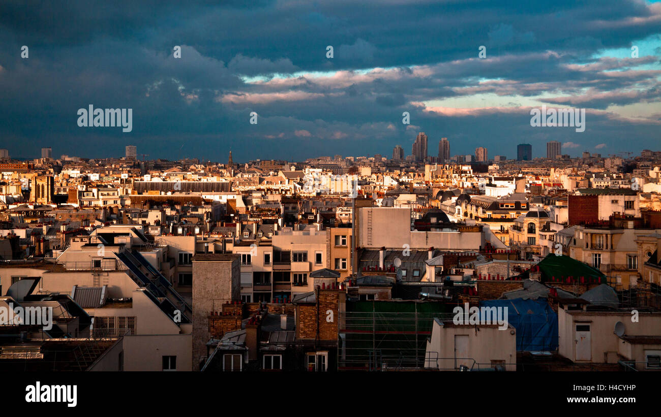 Europa, Frankreich, Paris, Blick über die Dächer Stockfoto