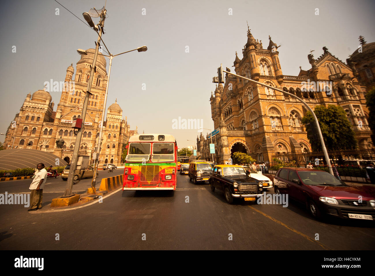 Indien, Mumbai, Victoria Station, Stockfoto