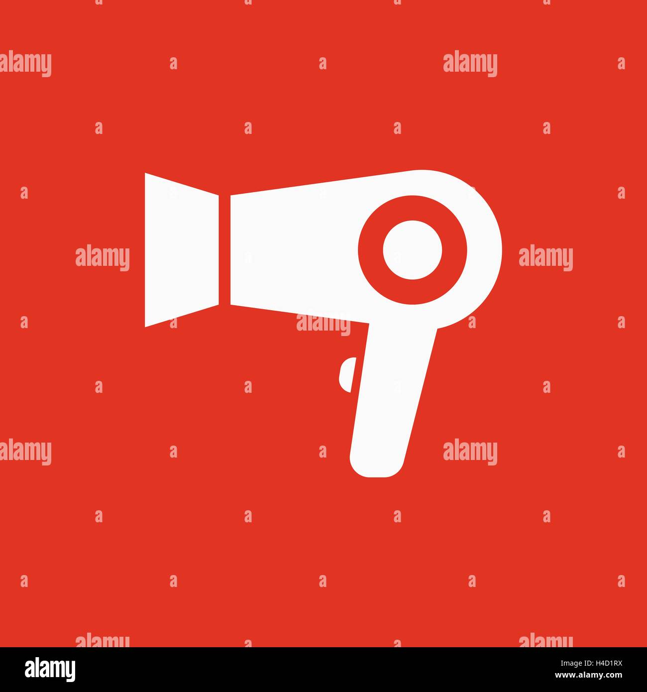 Das TrocknerSymbol. HaartrocknerSymbol. Wohnung Alamy