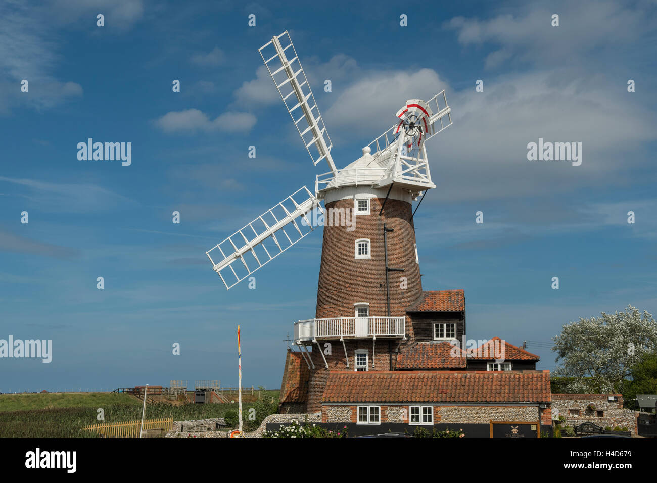 Windmühle am Cley-Next-the-Sea, Norfolk, England Stockfoto