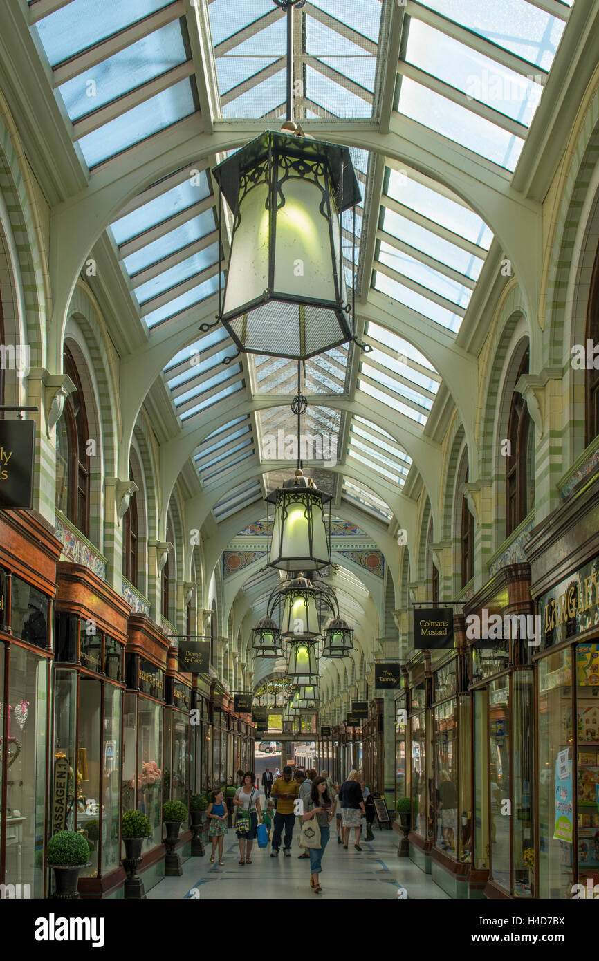Royal Arcade, Norwich, Norfolk, England Stockfoto