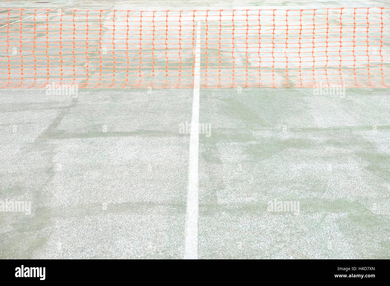 Tennis-Netzwerk, Netzwerk, Tennisplatz, Orange, Detail, Stockfoto