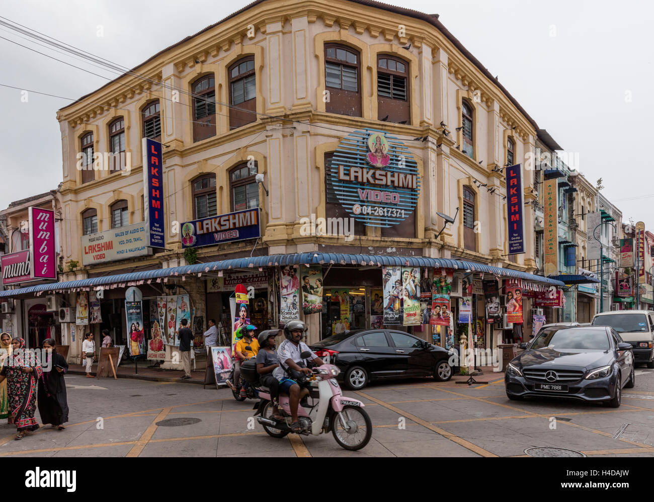 Impressionen Little India, Georgetown, Penang, Malaysia, Kedah, Blick auf die Stadt, städtischen Leben, Menschen, Einkaufsstraße Stockfoto