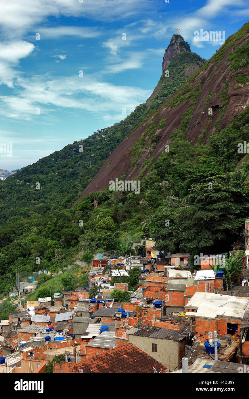 Favela Santa Marta, Rio De Janeiro, Brasilien Stockfoto