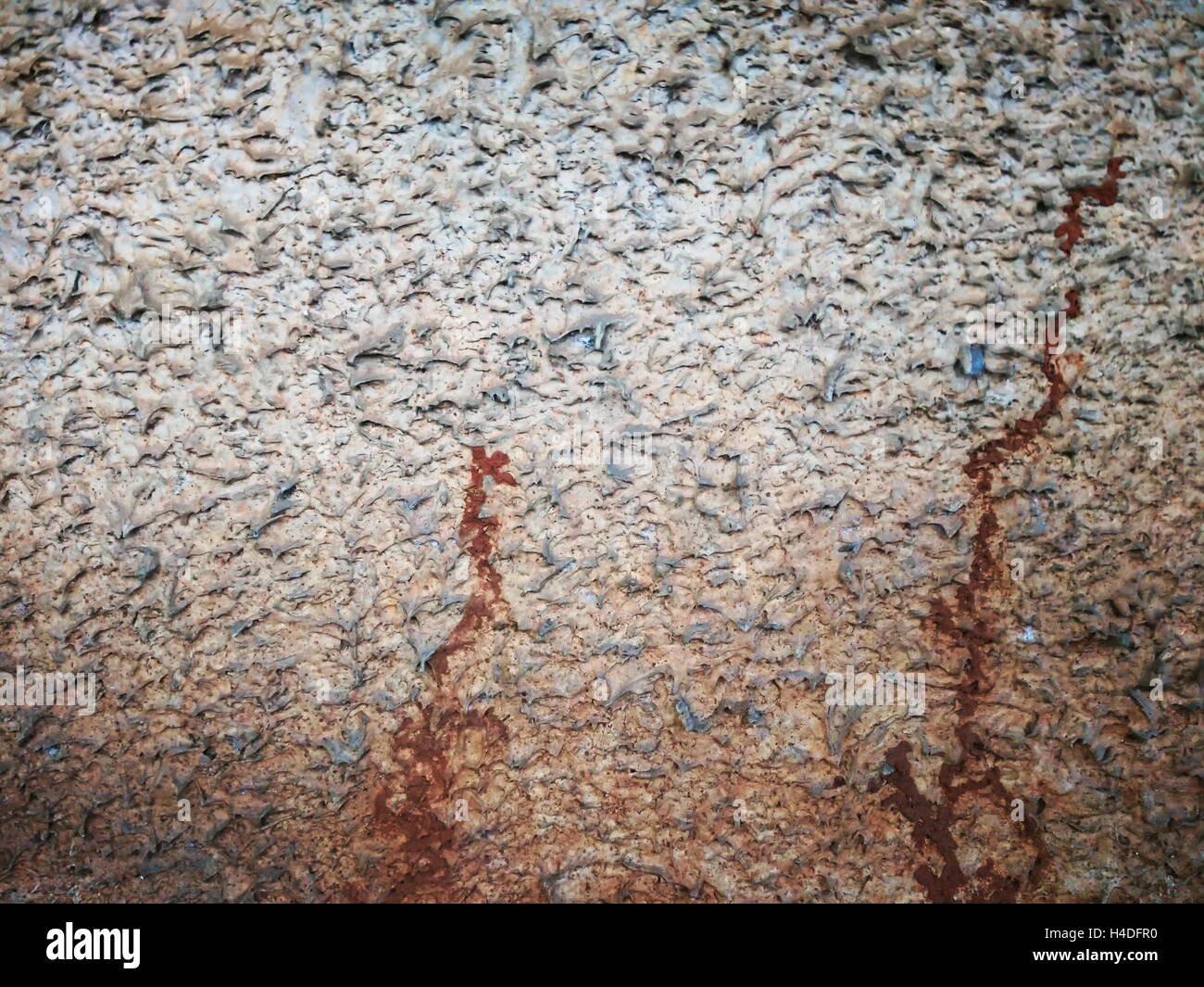 Closeup Schuss im Alter und gebeizt Betonoberfläche Stockfoto