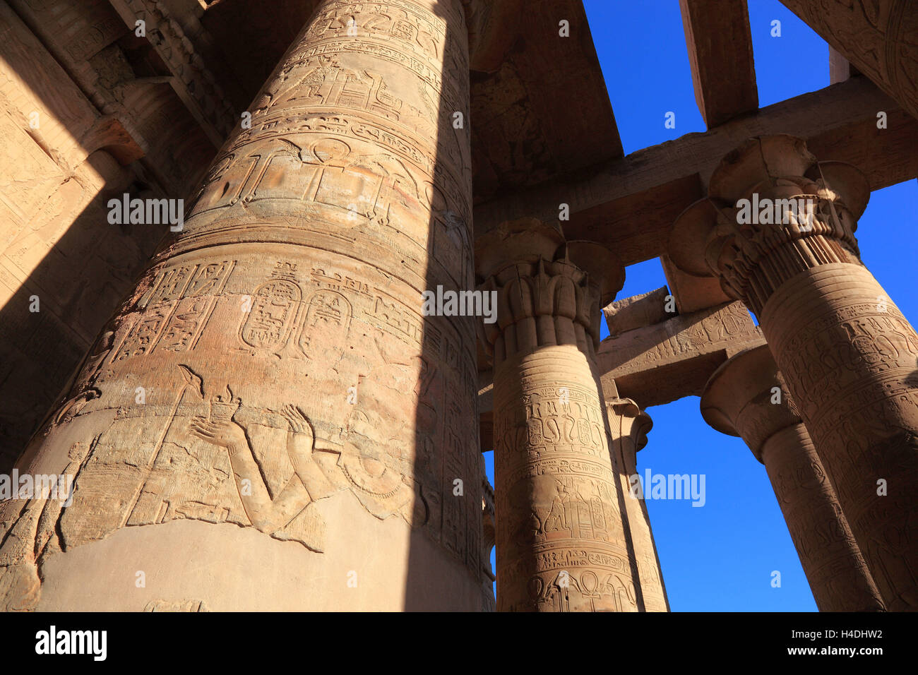Kom Ombo Tempel am Nil, Afrika, Oberägypten, Stockfoto