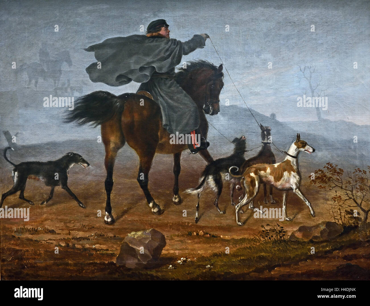 Ausritt Zur Jagd - Reiten 1819 Franz Krüger 1797-1857 Deutsch Deutschland (Fahrt für die Jagd) Stockfoto